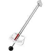 FALOSI 1/4-inch Drive Beam Torque Wrench - 0-80 Inch/Pounds and 0-9 Newton | Meter Torque Wrench - High Visibility Markings for Easy Readings