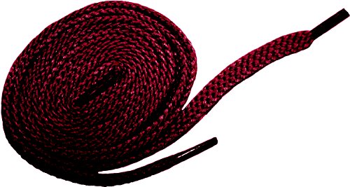 Shoeslulu 35" Premium Oxford Chukka Desert Boot Flat Canvas Shoelaces (35.5 in. (90 cm), Bordeaux Wine) - Thumbnail 6