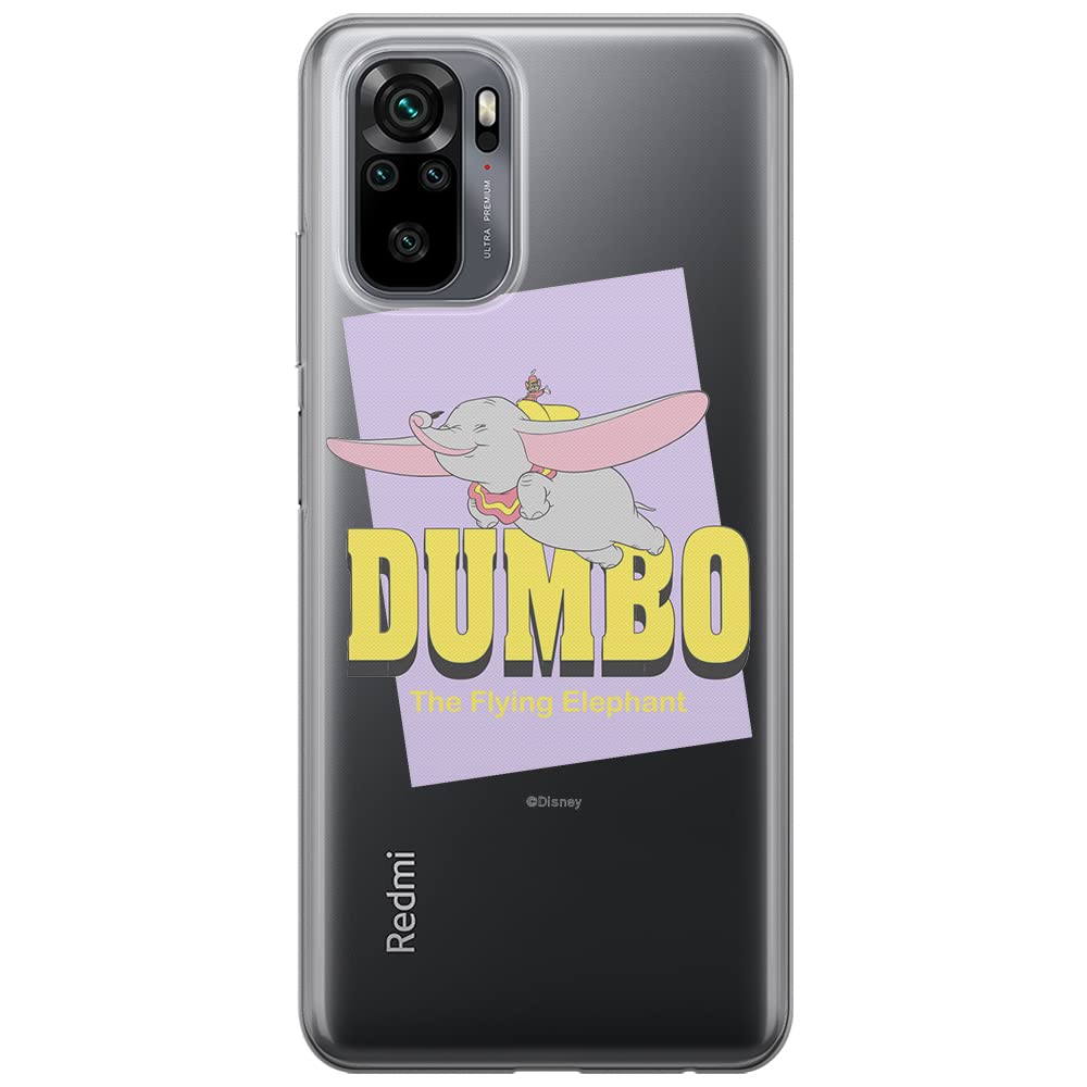 ERT GROUP mobile phone case for Xiaomi REDMI NOTE 10/ 10S original and officially Licensed Disney pattern Dumbo 005 optimally adapted to the shape of the mobile phone, partially transparent