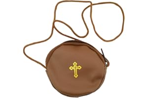 VILLAGE GIFT IMPORTERS 4" Round Burse | Great Durable Material | 3 Colors | Holds Most Pyxes | Christian Church Supplies