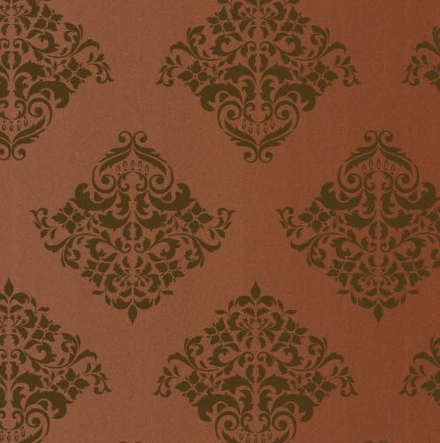 Large Wall Damask Stencil Faux Mural Design #1012 26" x 22 5/8"