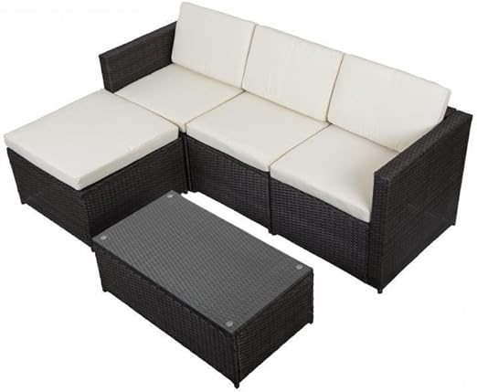 Amazon Com Outdoor Patio Sofa Set Sectional Furniture Pe Wicker