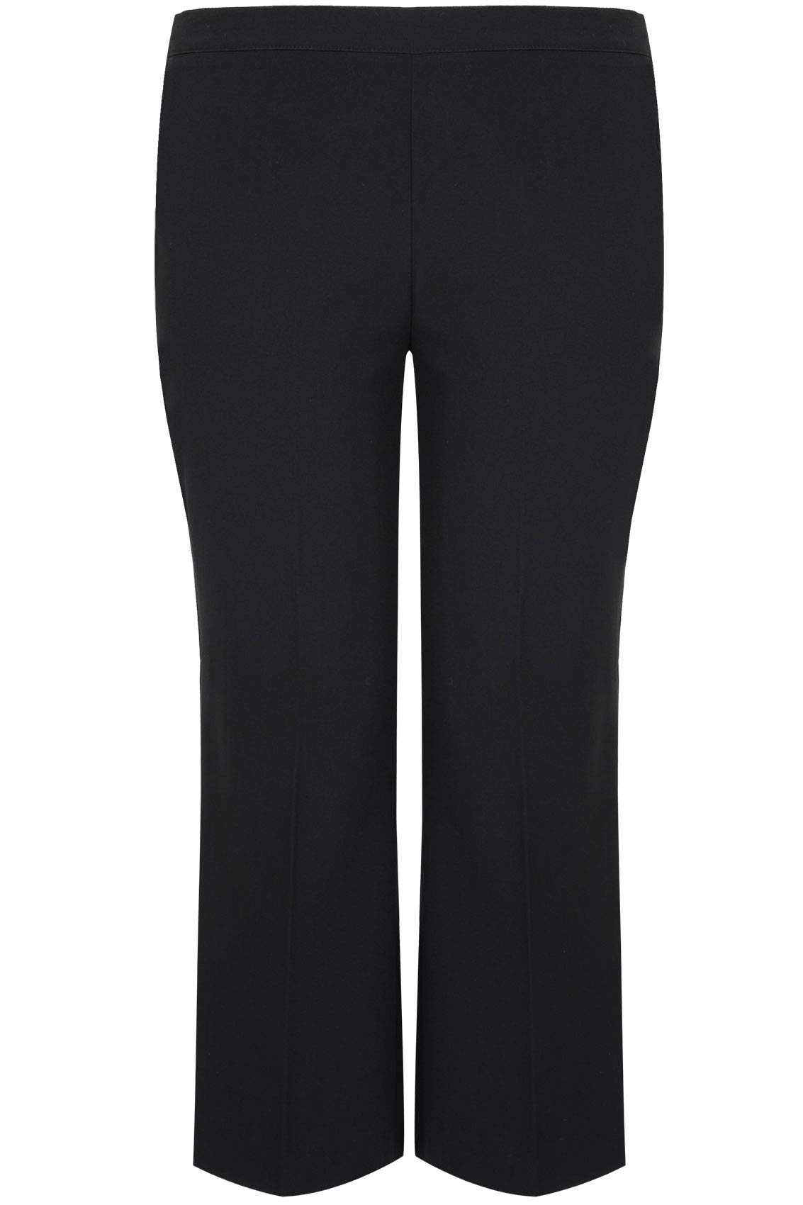 YoursCurve Elasticated Stretch Straight Leg Trousers - Women's - Plus Size Curve