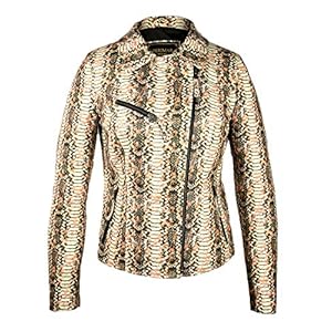 51SAXCq35 L. SS300 Zerimar Chaqueta Mujer Piel Grabado Serpiente| Chaqueta Cuero Mujer | Chaqueta Elegante Mujer | Chaqueta Piel Casual… 51SAXCq35 L. SS300