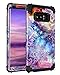 Casetego Compatible with Galaxy Note 8 Case,Floral Three Layer Heavy Duty Hybrid Sturdy Shockproof Full Body Protective Cover Case for Samsung Galaxy Note 8,Purple Mandala