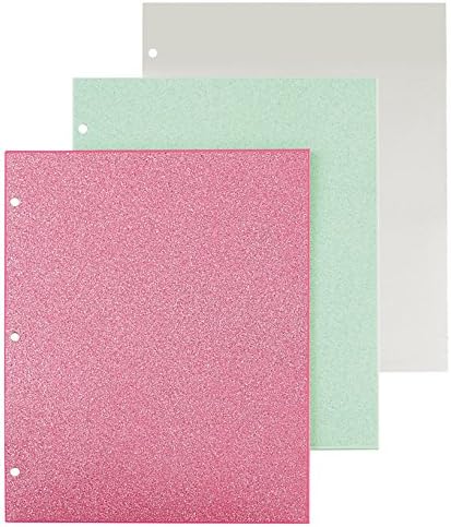 Divoga(R) Fashion Portfolio Folders, 9 1/2in. x 11 1/2in., Letter Size, Merry Bright, Pack Of 3
