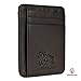 Estalon Genuine Leather RFID Blocking Credit Card Holder Case, Minimalist front Pocket Slim Wallet With ID Window (Brown) (Brown Pebble)