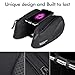 VUP Bike Front Frame Bag, Universal Bicycle Motorcycle Handlebar Bag, Top Tube Bike Bag with 360° Rotation Cell Phone Holder for iPhone Xs/XS MAX/XR/X/8/8P/7/7P/6S/6/5, Galaxy S9/8/7/6/Note, Nubia,LGthumb 3