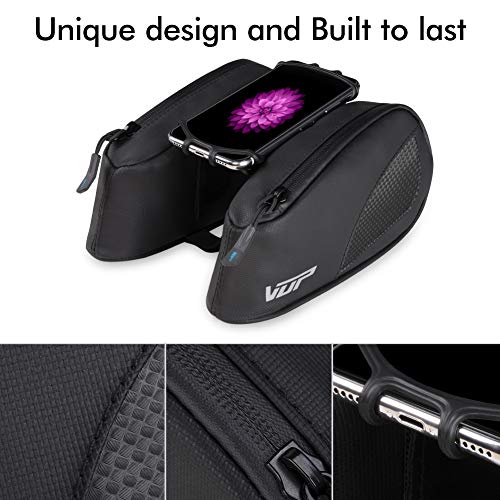 image for VUP Bike Bag for Top Tube, Bicycle Front Tube Frame Bags w/Open-face 1