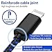 iPhone Charger, Mfi Certified Cable, 4 Pack(3/6/6/10 ft) Extra Long Nylon Braided Charging&Syncing Cord Compatible with iPhone Xs/XR/XS Max/X/7/7Plus/8/8Plus/6S/Plus/5C More Blue&Black