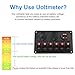 WATERWICH 6 Gang Marine Ignition Toggle Rocker Switch Panel Waterproof with Digital Voltmeter 3.1A Dual USB Charger Cigarette Lighter Socket for RV Car Boat Vehicles Truck Trailer Yacht (6 Gang Red)