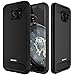 Galaxy S7 Edge Case, Mascheri [Carbon Fiber Design] Shock Absorption Protective Dual Layer Military-Grade Defender Hybrid Case Cover for Samsung Galaxy S7 Edge - Black