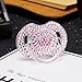 MIYOCAR lovely bling bling pink crystal rhinestone rose red crown Baby Pacifier/ Nipples /Dummy /cocka /chupeta &pacifier clips