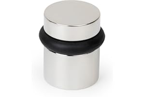 MEGA HANDLES Floor Door Stopper - Chrome Door Stopper Quickly Installed Wall Protector, Wall Protectors from Door Knobs, Door Stop Floor Mount with mounting Hardware - Polished Chrome - 1.5 Inch