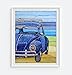I Got the Blues, Antique Classic Car Automobile 1967, Danny Phillips Unframed Art Print, Vintage Nautical Coastal Beach and Home Decor Poster, 8x10 Inches