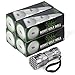 R&L Night Golf Balls Glow in the Dark - Tournament Fluorescent Golf Ball- Long Lasting Bright Luminous Balls Rechargeable with Sunlight or UV Flashlight - Included (12 Pack)