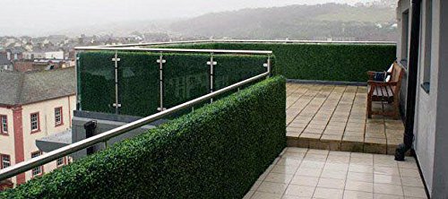 e-Joy Artificial Boxwood Topiary Hedge Plant Privacy Fence Screen Greenery Panels Suitable for Both Outdoor or Indoor, garden or backyard Wall and home decor 40”L x 40”H (6 piece)