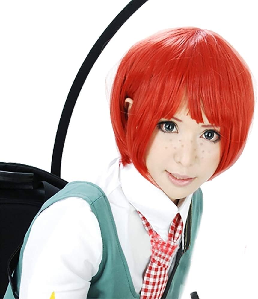 Amazon Com Mahiru Koizumi Wig Danganronpa Cosplay Girls Short Red