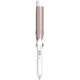 Conair Curling Iron, Double Ceramic, 1 1/4-in. Width, White/Rose Gold | 4.75" hair curler and hair waver for every hair type 
