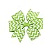YOY Fashion Headbands Grosgrain Ribbon Chevron Printed Boutique Hair Bows Alligator Clips for Baby Girls Kids Teens Toddlers Children Pack of 20