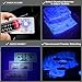 UV Blacklight Flashlights Adjustable Focus 395 NM Handheld Detector Dry Pets Urine Stains Bed Bug(AA Battery)