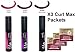 L.A. Girl Matte Pigment Gloss Set of 3 with Glamorous Hair Pin (Timeless, Stunner, Black Currant)