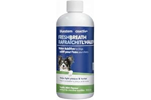 bluestem Dental Care Water Additive for Dogs – No Brushing Daily Teeth Cleaner – Pet Oral Rinse to Freshen Breath & Help Redu