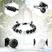Maromalife Lava Stone Diffuser Bracelet Handmade Woven Bracelet Adjustable Braided Wristband Essential Oil Aromatherapy Bracelet Yoga Wristband with Lava Stone