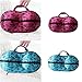 Sunward Polka Dot Floral Protect Bra Underwear Lingerie Case Travel Storage Bag (Blue floral)