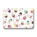 Mr. Six Custom Machine-Washable Door Mat Delicious Seamless Pattern With Cupcakes Indoor/Outdoor Decor Rug Doormat 23.6 x 15.7 Inches
