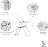 Brabantia HangOn Laundry Drying Rack 25m Metallic Grey Compact Foldaway view 2