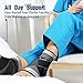 U-pick Ankle Compression Braces for Men&Women, Adjustable Ankle Support Sleeve Socks for Plantar Fasciitis, Achilles Tendon, Minor Sprains and Foot Pain Relief (Gray-Single)