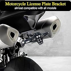 Motorcycle License Plate Bracket, Universal Fender