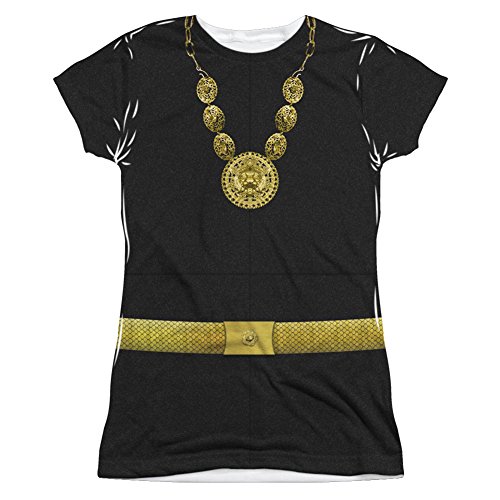 Batman Classic Live-Action TV Series Catwoman Costume Junior Front Print T-Shirt