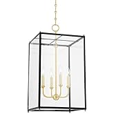 Hudson Valley Lighting MDS1201-AGB/DBL Chaselton - 4 Light Lantern-28.25 Inches Tall and 15 Inches Wide, Finish Color: Aged B