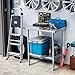 DuraSteel 24x60 Stainless Steel Work Table - NSF Commercial Prep Metal Table - Outdoor Pizza Oven Stand w/Under Shelf - Kitchen Island Laundry Utility Garage Microwave Stand Large Rolling Storage Cart