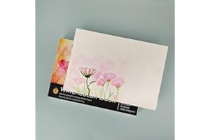 Watercolor Sketchbook, Cold Pressed Fine Grain Paper Pad for Painting and Drawing, Spiral Bound Artist Sketch Book for Waterc