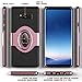 eSamcore Compatible for S 8 Plus Phone case Ring Holder Kickstand Cases Magnetic Phone Car Mount [Rose Gold]