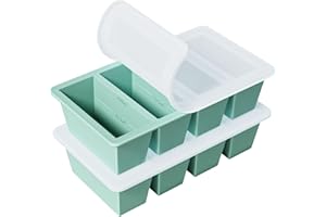 Silicone Freezer Tray for Soup Cube: GGOW Silicone Freezing Tray for Broth Sauce Storage - Freeze 125mL 250mL Souped Portion