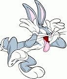 Bugs Bunny Crazy Cartoon Car Bumper Sticker 5