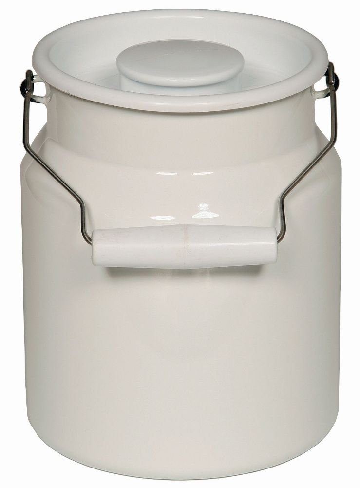 Riess, 0339-033, Carrying jug with lid 2 litres, Classic-White, Capacity 2.0 litres, Height 15 cm, Enamel, White