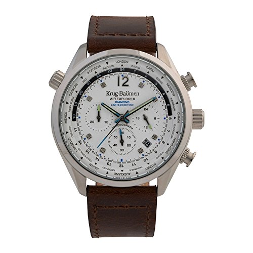 Krug-Baumen 100200DM Mens Air Explorer Diamond Limited Edition Watch