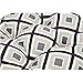 AmazonBasics Tufted Outdoor Seat Patio Cushion - Pack of 2, 19 x 19 x 5 Inches, Black Geo