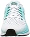 NIKE Women's Air Zoom Pegasus 34 White/Black Aurora Green Running Shoe 8 Women US