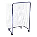 Sprogs 25-Shelf Mobile Art Drying Rack for Classrooms and Art Studios, Heavy-Duty Steel Rolling Art Rack Cart with 25 Shelves, Blue/White