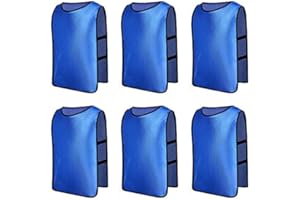 Senston Pinnies 6/12 Pack Scrimmage Training Vests Jerseys Bibs Adult Youth for Soccer Basketball Volleyball