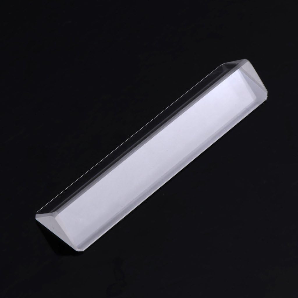 Lailongp K9 Optical Glass Right Angle Reflective Triangular Prism for Teaching Light Spectrum