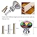 HOMEIDEAS 10PCS 30MM Colorful Crystal Knobs Glass Cabinet Knobs Drawer Pulls Handle for Home, Cabinet, Drawer and Dresser, 3 Size Screws
