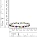 Gem Stone King 20.00 Ct Oval and Round Multi-Color Cubic Zirconia CZ Tennis Bracelet for Women 7 inch with Fold Over Clasp