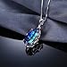 Jewelrypalace 11ct Oval Natural Blue Rainbow Quartz 925 Sterling Silver Pendant Necklace For Women18